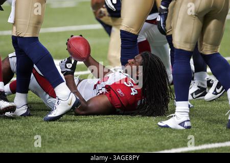 September 2010 - Saint Louis, Missouri, Vereinigte Staaten von Amerika - Arizona Cardinals Running Back Tim Hightower (Bild: Jimmy Simmons/SGM/ZUMAPRESS.com) Stockfoto
