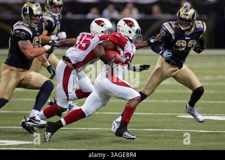 September 2010 - Saint Louis, Missouri, Vereinigte Staaten von Amerika - Arizona Cardinals Running Back Tim Hightower (Bild: Jimmy Simmons/SGM/ZUMAPRESS.com) Stockfoto