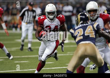 September 2010 - Saint Louis, Missouri, Vereinigte Staaten von Amerika - Arizona Cardinals Running Back Tim Hightower (Bild: Jimmy Simmons/SGM/ZUMAPRESS.com) Stockfoto