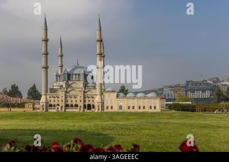 Miniaturnachbildung der Suleymaniye-Moschee in Istanbul, Turkiye. Stockfoto