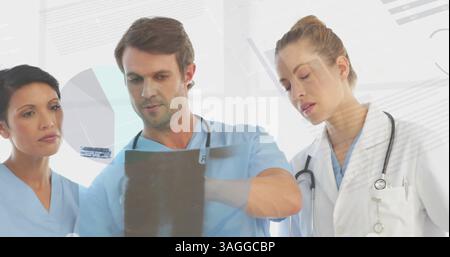 Bild der Statistik über medizinisches Personal Stockfoto