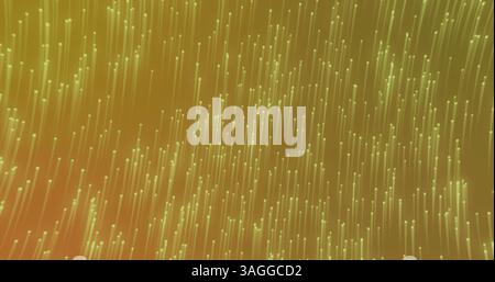 Bild von mehreren grünen Lichtspuren, die sich in hypnotischer Bewegung im Hintergrund bewegen Stockfoto