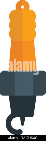 Vektorbild des Symbols der Zündkerze. Geeignet für mobile Apps, Web-Apps und Printmedien. Stock Vektor