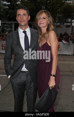 Keira Knightley, Allen Leech, Matthew Goode und Benedict Cumberbatch bei der Premiere von The Imitation Game während des Toronto International Film Festivals 2014 in Toronto. 9. September 2014 Stockfoto