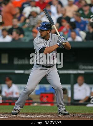 18. Juni 2009: Rookie Fernando Martinez in Aktion beim Baltimore Orioles 5-4 Sieg gegen die besuchenden New York Mets im Oriole Park at Camden Yards in Baltimore, Maryland. (Bild: © Mitch Stringer/Cal Sport Media/ZUMA Press) Stockfoto