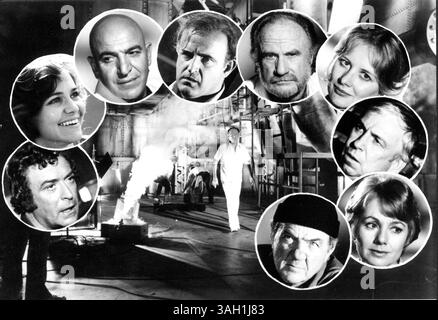 KARLMALDENRETRO. KARL MALDEN. DIE BESETZUNG VON „BEYOND THE POSEIDON ADVENTURE“ 1979.IM UHRZEIGERSINN VON LINKS:. MICHAEL CAINE, SALLY FIELD, TELLY SAVALAS, PETER BOYLE, JACK WARDEN, SHIRLEY KNIGHT, SLIM PICKENS, SHIRLEY JONES UND KARL MALDEN. IN DER MITTE SPAZIERT REGISSEUR IRWIN ALLEN UM DAS SET. FOTO VON ADH-GLOBE PHOTOS (Foto: © Globe Photos/ZUMAPRESS.com) Stockfoto