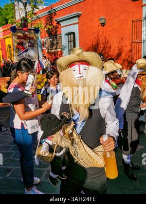 Karnevalsparade in der Mazedonio Alcala Street, Oaxaca de Juarez, Oaxaca State, Mexiko Stockfoto