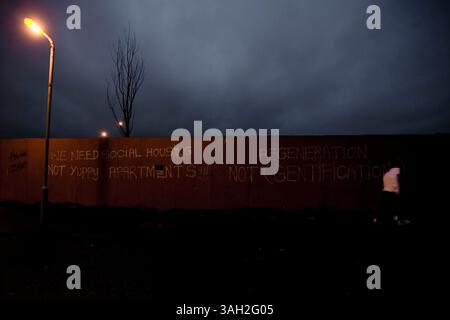 Dezember 2008: Belfast, Nordirland, Vereinigtes Königreich - Ein Wandgemälde in West Belfast, Nordirland. (Bild: © Jonathan Makiri/ZUMA Press) Stockfoto