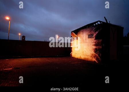 Dezember 2008: Belfast, Nordirland, Vereinigtes Königreich - Ein Wandgemälde in West Belfast, Nordirland. (Bild: © Jonathan Makiri/ZUMA Press) Stockfoto