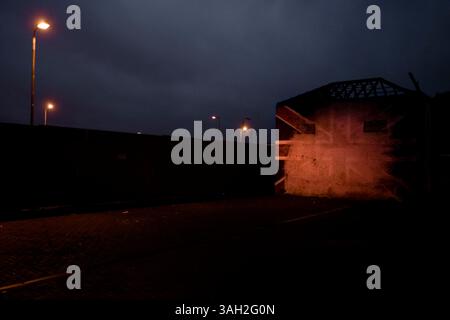 Dezember 2008: Belfast, Nordirland, Vereinigtes Königreich - Ein Wandgemälde in West Belfast, Nordirland. (Bild: © Jonathan Makiri/ZUMA Press) Stockfoto