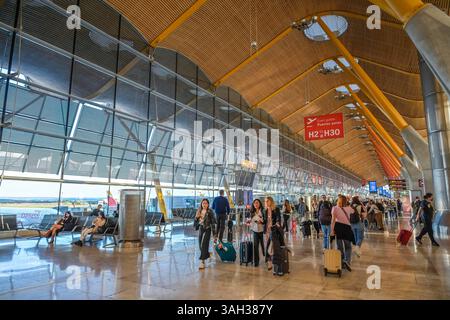 Flughafen Adolfo Suarez Madrid-Barajas, Madrid, Spanien Stockfoto