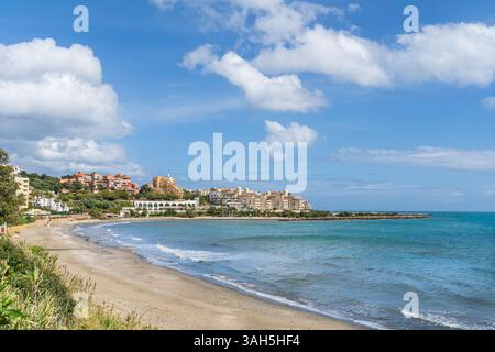 Playa del Cristo in Estepona Costa del Sol Stockfoto