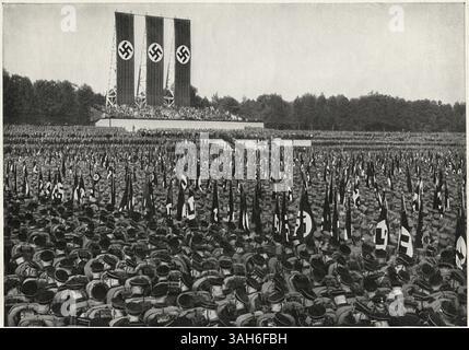 Januar 2015 - Deutsche SA-Truppen bei der Rallye, Nürnberg, Deutschland, 1933 (Foto: © Glasshouse/ZUMA Wire) Stockfoto