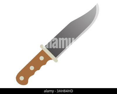 Illustration Küchenmesser in HD Stockfoto