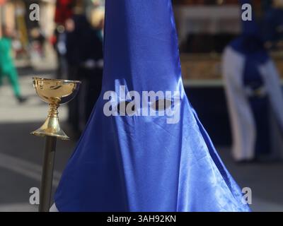 Pausenparade während der Karwoche in Alzira, 40 km von Valencia entfernt. Stockfoto