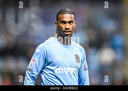 9. April 2025; Coventry Building Society Arena, Coventry, England; EFL Championship, Coventry City gegen Portsmouth; Haji Wright aus Coventry Stockfoto