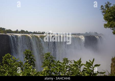 Victoria Falls, Wasserfall, Sambesi, Victoria Falls, North Matabeleland, Simbabwe, Afrika Stockfoto