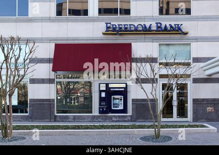 Eine Freedom-Bankfiliale in Reston, Virginia, USA. Stockfoto