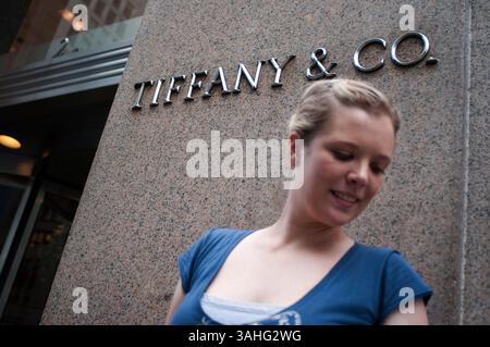 September 2013 - New York, New York, USA - Tiffany & Co. Juweliergeschäft an der Fifth Avenue in Manhattan. (Bild: © Sergi Reboredo/ZUMA Wire/ZUMAPRESS.com) Stockfoto
