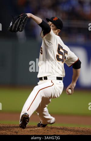 20. Mai 2015 – San Francisco, CA, USA – Tim Lincecum der San Francisco Giants spielt am Mittwoch, den 20. Mai 2015, im AT&T Park in San Francisco, Kalifornien, gegen die Los Angeles Dodgers. (Bild: © Karl Mondon/TNS/ZUMA Wire) Stockfoto