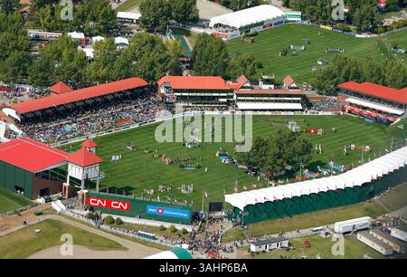 September 2008 - Calgary, Alberta, Kanada - der Internationale Ring in der Reitanlage Spruce Meadows in der Nähe von Calgary. (Foto: © Larry MacDougal via ZUMA Wire) Stockfoto