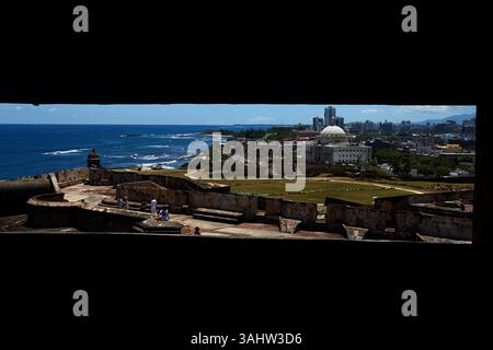 San Juan Puerto Rico. 15-04-2016. Blick auf das historische Viertel von San Juan, Puerto Rico. Foto: Jose Bula U. Stockfoto