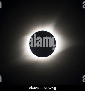 21. August 2017: Lyon County, KY - Ein Blick auf die Sonnenkorona während einer totalen Sonnenfinsternis in der Mitte des Schattens in Lyon County, KY (Credit Image: &Copy; Mike Wulf/CSM Via ZUMA Wire) Stockfoto