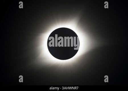 21. August 2017: Lyon County, KY - Ein Blick auf die Sonnenkorona während einer totalen Sonnenfinsternis in der Mitte des Schattens in Lyon County, KY (Credit Image: &Copy; Mike Wulf/CSM Via ZUMA Wire) Stockfoto