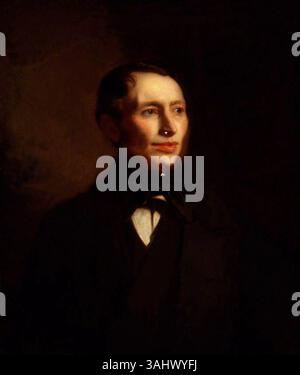 Eine Porträtnachbildung von Stephen Pearce (1819–1904) von William Kennedy, gemalt zwischen 1850 und 1886. Das Ölgemälde stellt Kennedy, wahrscheinlich eine einflussreiche Figur dieser Zeit, in einer formalen Pose dar. Stockfoto