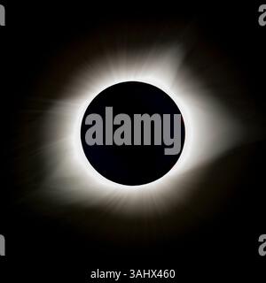21. August 2017: Lyon County, KY - Ein Blick auf die Sonnenkorona während einer totalen Sonnenfinsternis in der Mitte des Schattens in Lyon County, KY (Credit Image: &Copy; Mike Wulf/CSM Via ZUMA Wire) Stockfoto