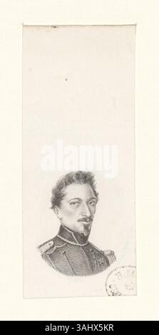 Diese Lithografie zeigt Jean-Baptiste Allot, eine prominente historische Figur aus dem 19. Jahrhundert. Es ist Teil der Boyer-Sammlung und spiegelt die Bedeutung seines Lebens und Vermächtnisses durch Porträts wider. Stockfoto