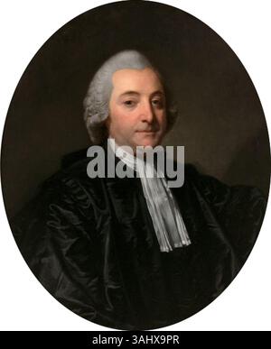 Dieses Porträt von Jean-Baptiste Greuze aus dem 18. Jahrhundert stellt Jean Charles Pierre Lenoir dar, der sein raffiniertes Aussehen und seinen intellektuellen Charakter einfängt. Das Porträt spiegelt die Eleganz und gesellschaftliche Rolle der Zeit wider. Stockfoto