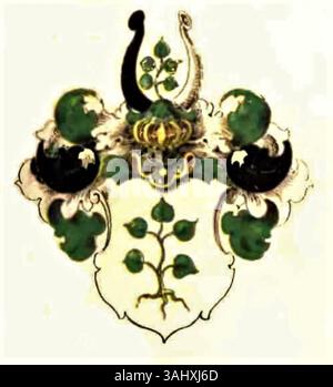 Diese von Herb Zastrow erstellte Lithografie aus dem Jahr 1847 zeigt Leonhard Dorst. Das Bild unterstreicht Zastros Lithografie-Können und zeigt Dorsts Gleichnis detailgetreu. Stockfoto