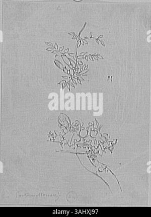 Diese Studie von Gustave Moreau, die zwischen 1850 und 1895 erstellt wurde, umfasst zwei vorbereitende Studien. Es ist Teil der Sammlung Musèe Gustave Moreau. Stockfoto