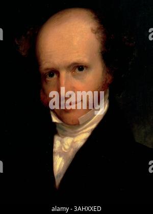 Dieses Ölgemälde von Francis Alexander um 1830 zeigt Martin Van Buren, den 8. Präsidenten der Vereinigten Staaten. Das Gemälde spiegelt Van Buren' Präsidentenbild wider und war Teil der Sammlung des Weißen Hauses. Stockfoto