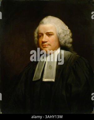 Ein Porträt von John Dunning, 1. Baron Ashburton, gemalt von Joshua Reynolds oder seinem Atelier um 1774. Das Porträt fängt den britischen Politiker in einer würdevollen Pose ein, die seinen Status widerspiegelt. Stockfoto