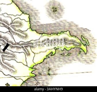 Karte der antiken Regionen von Karl Spruner von Merz aus dem Jahr 1865, einschließlich Albanien, Iberien, Kolchis, Armenien, Mesopotamien, Babylonien und Assyrien, die antike politische Geographie illustrieren. Stockfoto