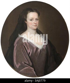 Ein Porträt einer unbekannten Dame, möglicherweise Ann, Mrs. Henry Dodwell, gemalt zwischen 1700 und 1799. Dieses Öl auf Leinwand, das zur Sammlung des National Trust gehört, zeigt eine formelle, aristokratische Figur in historischen Kleidern. Stockfoto
