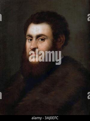 Dieses Porträt aus den 1550er Jahren von Jacopo Tintoretto oder einem Gefolgsmann zeigt König Sigismund II. Augustus von Polen in einem Pelzmantel. Stockfoto