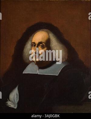 Dieses Porträt von Giovanni Maria Morandi aus dem 17. Jahrhundert zeigt Mario Chigi, einen Adligen und Bruder von Papst Alessandro VII. Das Ölgemälde auf Leinwand ist im Palazzo Corsini untergebracht und zeigt Chigis aristokratisches Erbe. Stockfoto