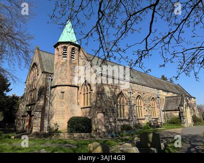 Anglikanische Kirche St. Peters. Der Hauptteil der Kirche stammt aus dem 14. Jahrhundert, wurde später im 19. Und 20. Jahrhundert erweitert. Stockfoto