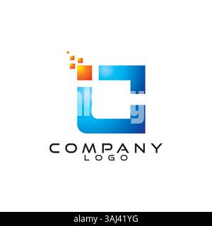 ic, ci Letter Logo Design Vektor Stock Vektor