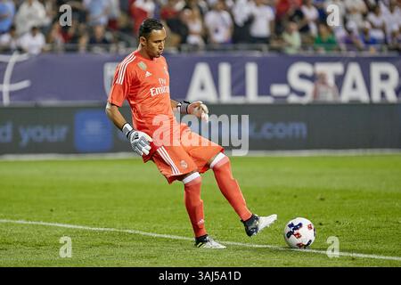 2. August 2017 – Chicago, IL, USA – Chicago, IL – Mittwoch, 2. August 2017: Die Major League Soccer All-Stars spielen ihr Spiel zwischen MLS All-Stars und Real Madrid im Soldier Field. (Kreditbild: © Robin Alam/ISIPhotos via ZUMA Wire) Stockfoto