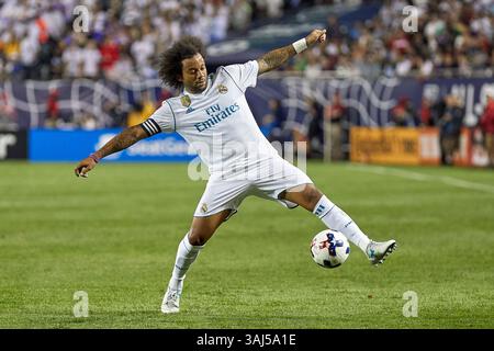 2. August 2017 – Chicago, IL, USA – Chicago, IL – Mittwoch, 2. August 2017: Die Major League Soccer All-Stars spielen ihr Spiel zwischen MLS All-Stars und Real Madrid im Soldier Field. (Kreditbild: © Robin Alam/ISIPhotos via ZUMA Wire) Stockfoto
