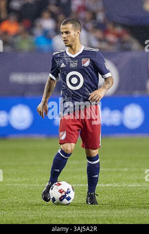 2. August 2017 – Chicago, IL, USA – Chicago, IL – Mittwoch, 2. August 2017: Die Major League Soccer All-Stars spielen ihr Spiel zwischen MLS All-Stars und Real Madrid im Soldier Field. (Kreditbild: © Robin Alam/ISIPhotos via ZUMA Wire) Stockfoto