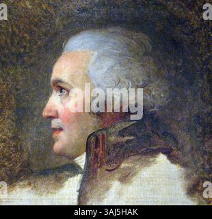 Diese Studie zu Jacques-Louis Davids „der Tennishofschwur“ stellt Jean-Paul Rabaut de Saint-Etienne, eine Schlüsselfigur der Französischen Revolution, dar und hebt die politischen und künstlerischen Bewegungen dieser Zeit hervor. Stockfoto