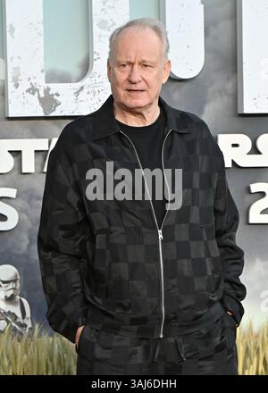 LONDON, ENGLAND – 10. APRIL 2025: Stellan Skarsgård nimmt an der „Andor“ Staffel Two UK Sneak Peek in Lightroom, Kings Cross in London Teil. (Foto von 李世惠/siehe Li/Picture Capital) Stockfoto