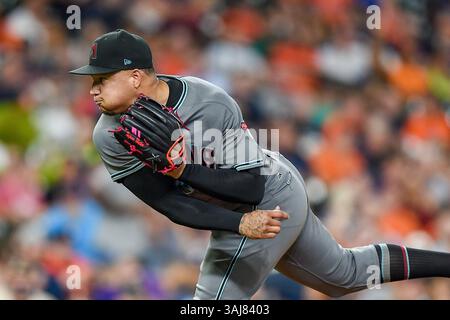 16. August 2017: Arizona Diamondbacks starteten den Pitcher Taijuan Walker (99) während eines Major League Baseballspiels zwischen den Houston Astros und den Arizona Diamondbacks im Minute Maid Park in Houston, Texas. Chris Brown/CSM(Kreditbild: &Copy; Chris Brown/CSM via ZUMA Wire) Stockfoto