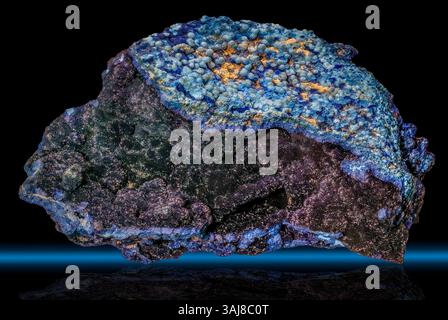 Malachit auf Azurite, Bisbee, Arizona Stockfoto