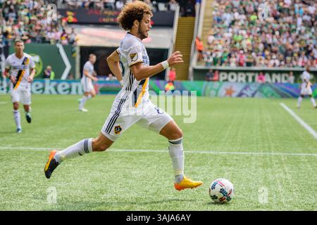 LA Galaxy M Joao Pedro (88) während des MLS-Fußballspiels zwischen den LA Galaxy und den Portland Timbers im Providence Park am Sonntag, den 6. August 2017 in Portland, OR. Jacob Kupferman/CSM(Kreditbild: &Copy; Jacob Kupferman/CSM via ZUMA Wire) Stockfoto